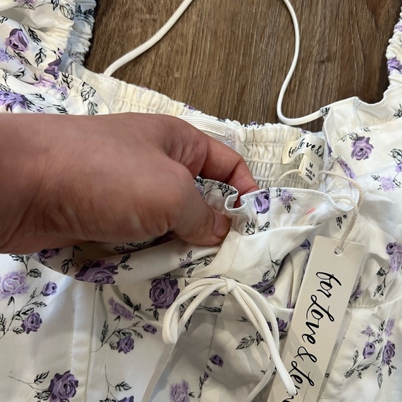 BNWT For Love and Lemons Leslie Blouse in Multi - Picture 8 of 14